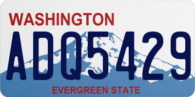 WA license plate ADQ5429