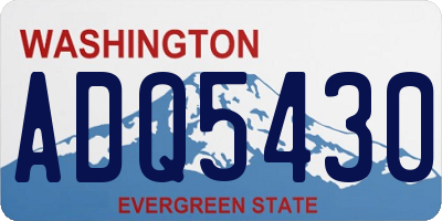 WA license plate ADQ5430