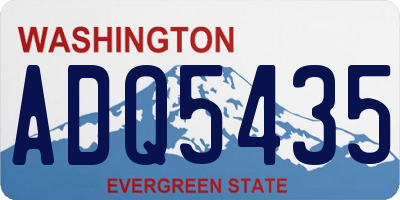 WA license plate ADQ5435