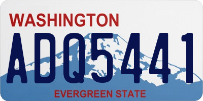 WA license plate ADQ5441