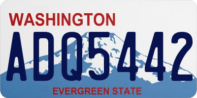 WA license plate ADQ5442