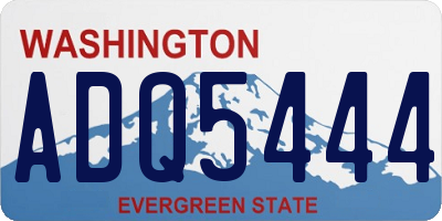 WA license plate ADQ5444