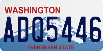 WA license plate ADQ5446