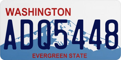 WA license plate ADQ5448