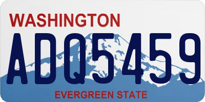 WA license plate ADQ5459