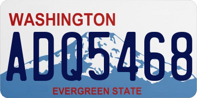 WA license plate ADQ5468