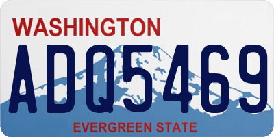WA license plate ADQ5469