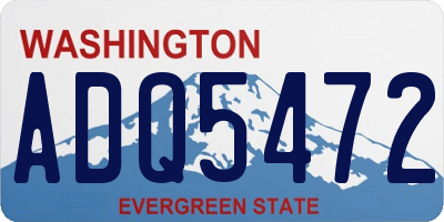 WA license plate ADQ5472