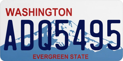 WA license plate ADQ5495