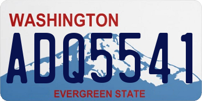 WA license plate ADQ5541