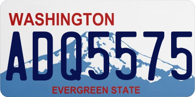WA license plate ADQ5575