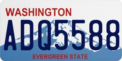 WA license plate ADQ5588
