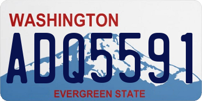 WA license plate ADQ5591