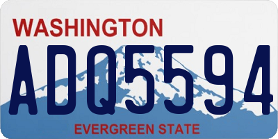 WA license plate ADQ5594