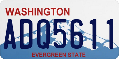 WA license plate ADQ5611