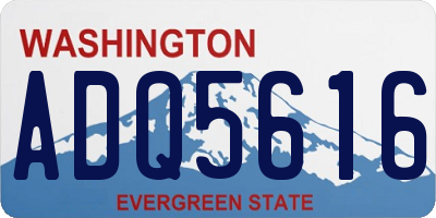 WA license plate ADQ5616