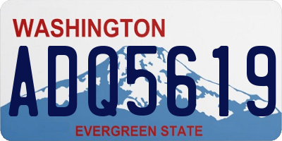 WA license plate ADQ5619