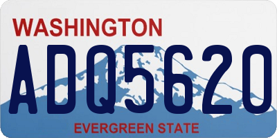 WA license plate ADQ5620