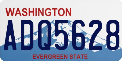 WA license plate ADQ5628