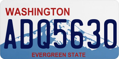 WA license plate ADQ5630