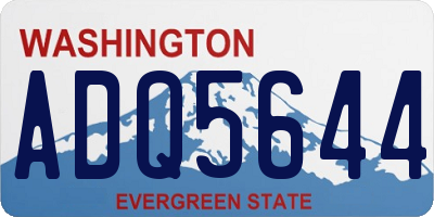 WA license plate ADQ5644