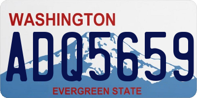 WA license plate ADQ5659