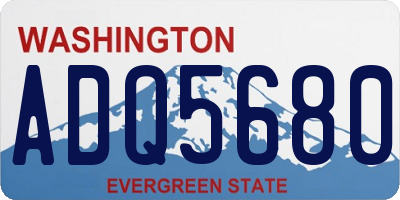 WA license plate ADQ5680