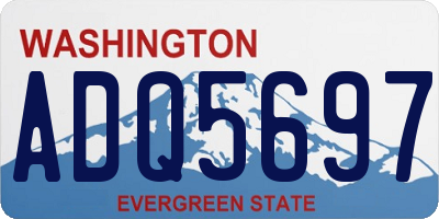 WA license plate ADQ5697