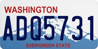 WA license plate ADQ5731