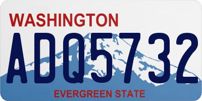 WA license plate ADQ5732