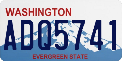 WA license plate ADQ5741