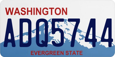 WA license plate ADQ5744