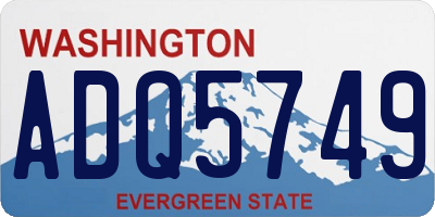 WA license plate ADQ5749