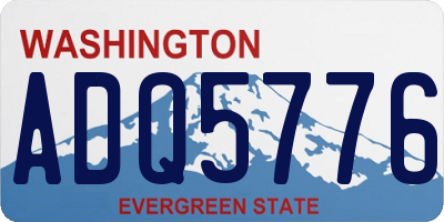 WA license plate ADQ5776