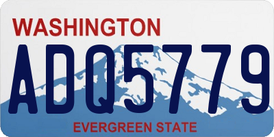 WA license plate ADQ5779