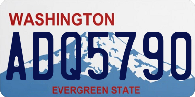 WA license plate ADQ5790