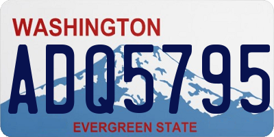 WA license plate ADQ5795
