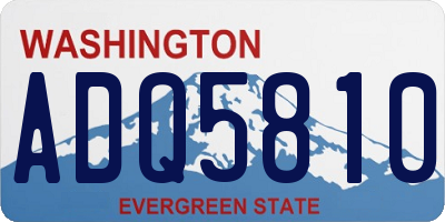 WA license plate ADQ5810