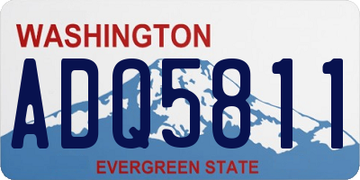 WA license plate ADQ5811