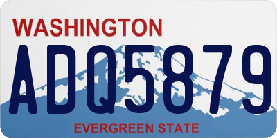 WA license plate ADQ5879