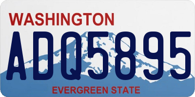 WA license plate ADQ5895