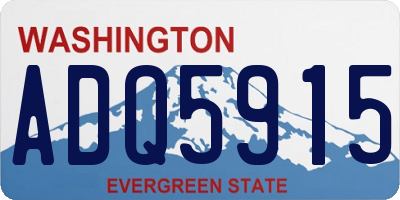 WA license plate ADQ5915