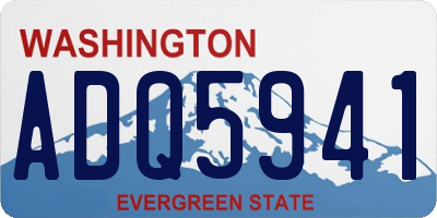 WA license plate ADQ5941
