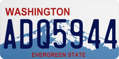 WA license plate ADQ5944