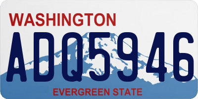 WA license plate ADQ5946