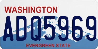 WA license plate ADQ5969