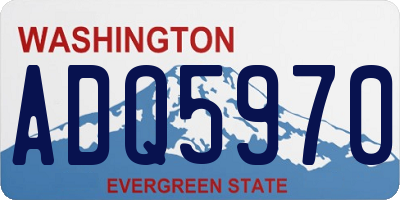 WA license plate ADQ5970