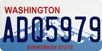 WA license plate ADQ5979