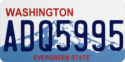WA license plate ADQ5995
