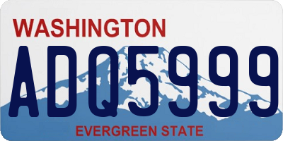 WA license plate ADQ5999